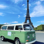 Paris guided tour Volkswagen van Eiffel tower